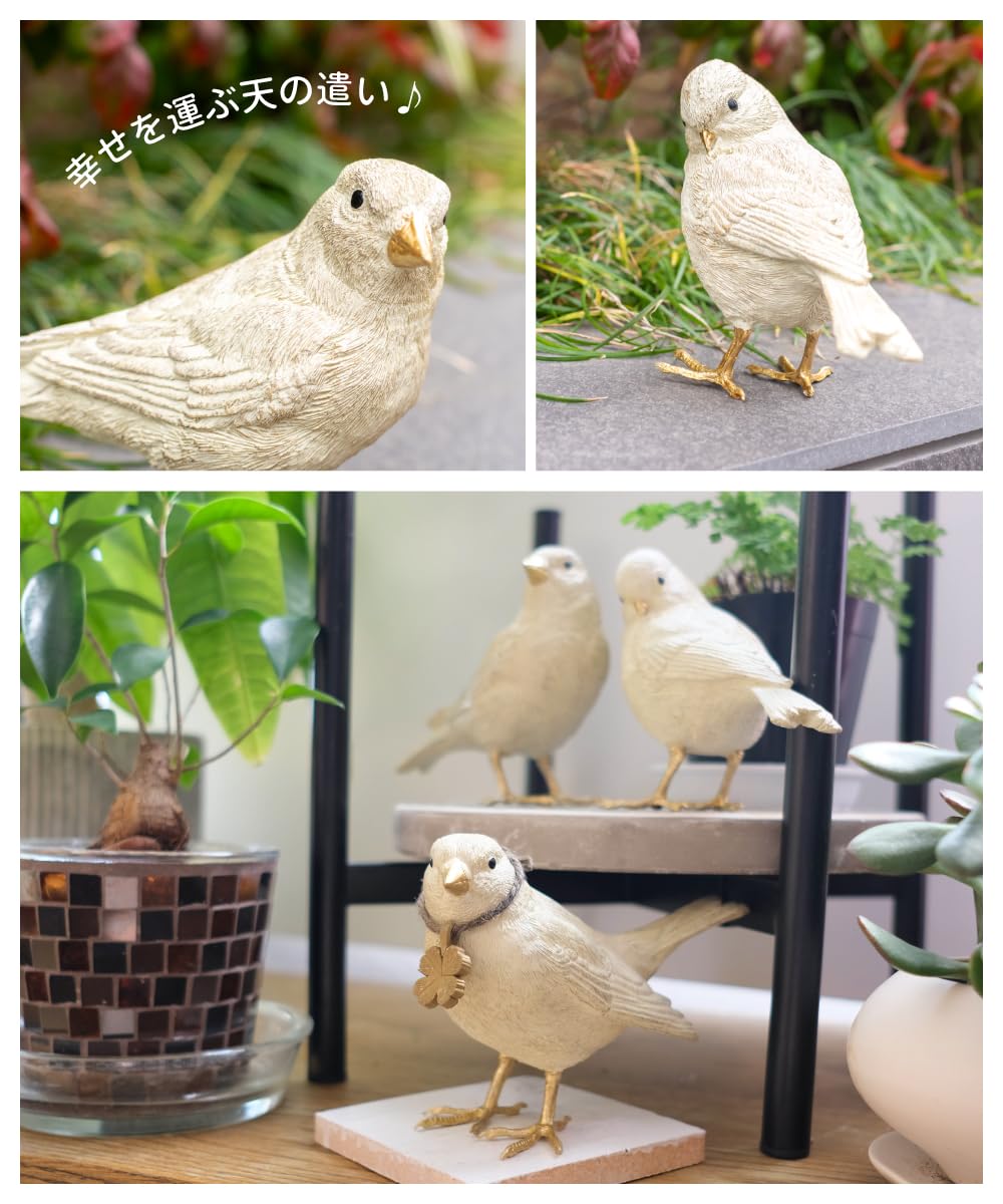 Amazon.co.jp: 鳥 ガーデンオーナメント オブジェ 置物 インテリア